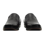 Leather Twin Gusset Loafer Shoe // Black (UK: 8)