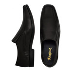 Leather Twin Gusset Loafer Shoe // Black (UK: 12)
