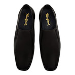 Leather Twin Gusset Loafer Shoe // Black (UK: 7)