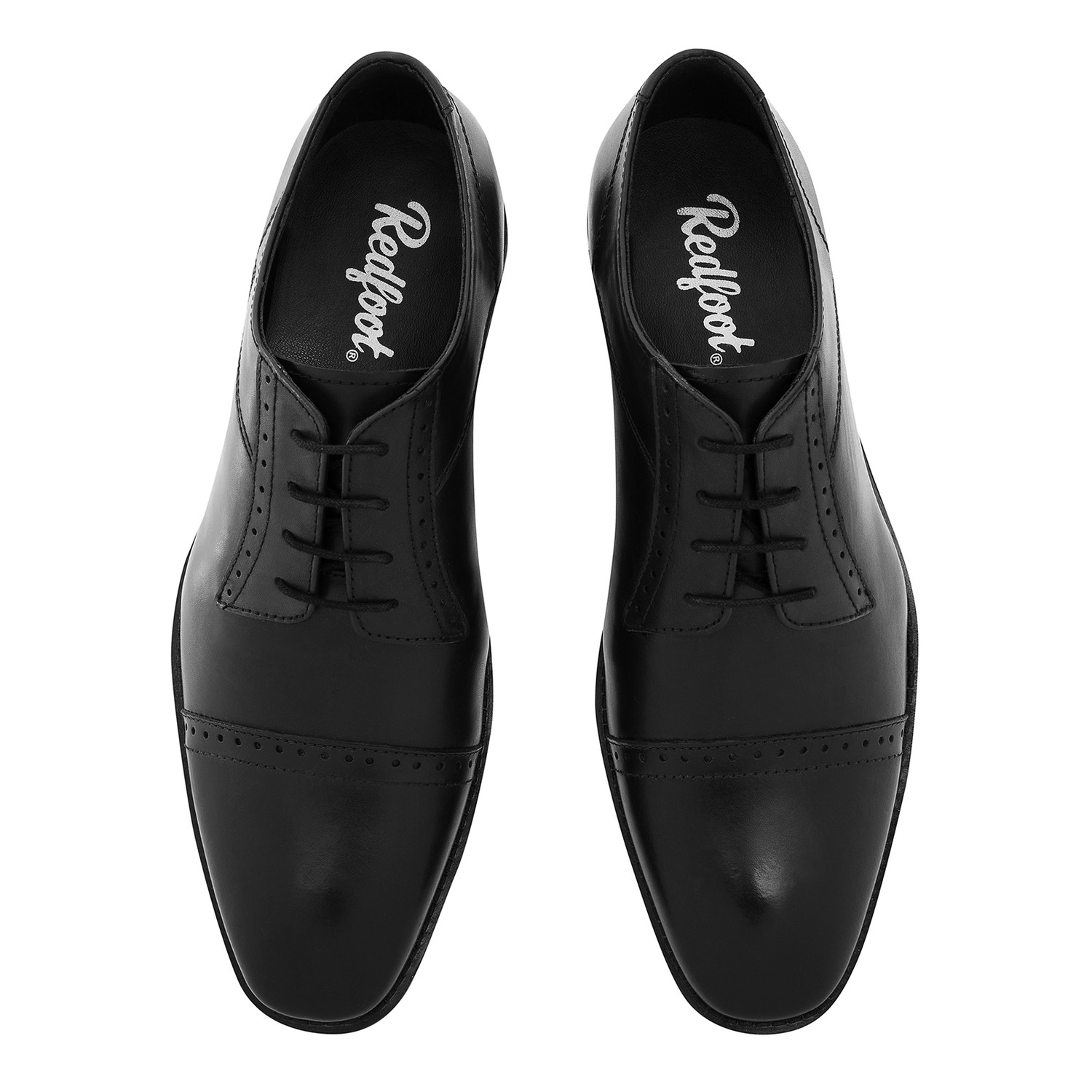 Toe Cap Derby // Black (UK: 6) - Redfoot Shoes - Touch of Modern