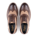 Leather Suede Derby // Brown + Stone (UK: 6)