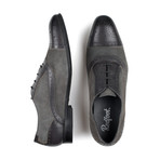 Leather Suede Oxford Brogue // Charcoal (UK: 8)