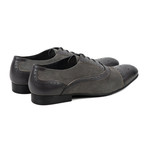 Leather Suede Oxford Brogue // Charcoal (UK: 8)