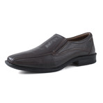 Chocolate - Maurri Leather Slip On // Chocolate Brown (UK: 10)