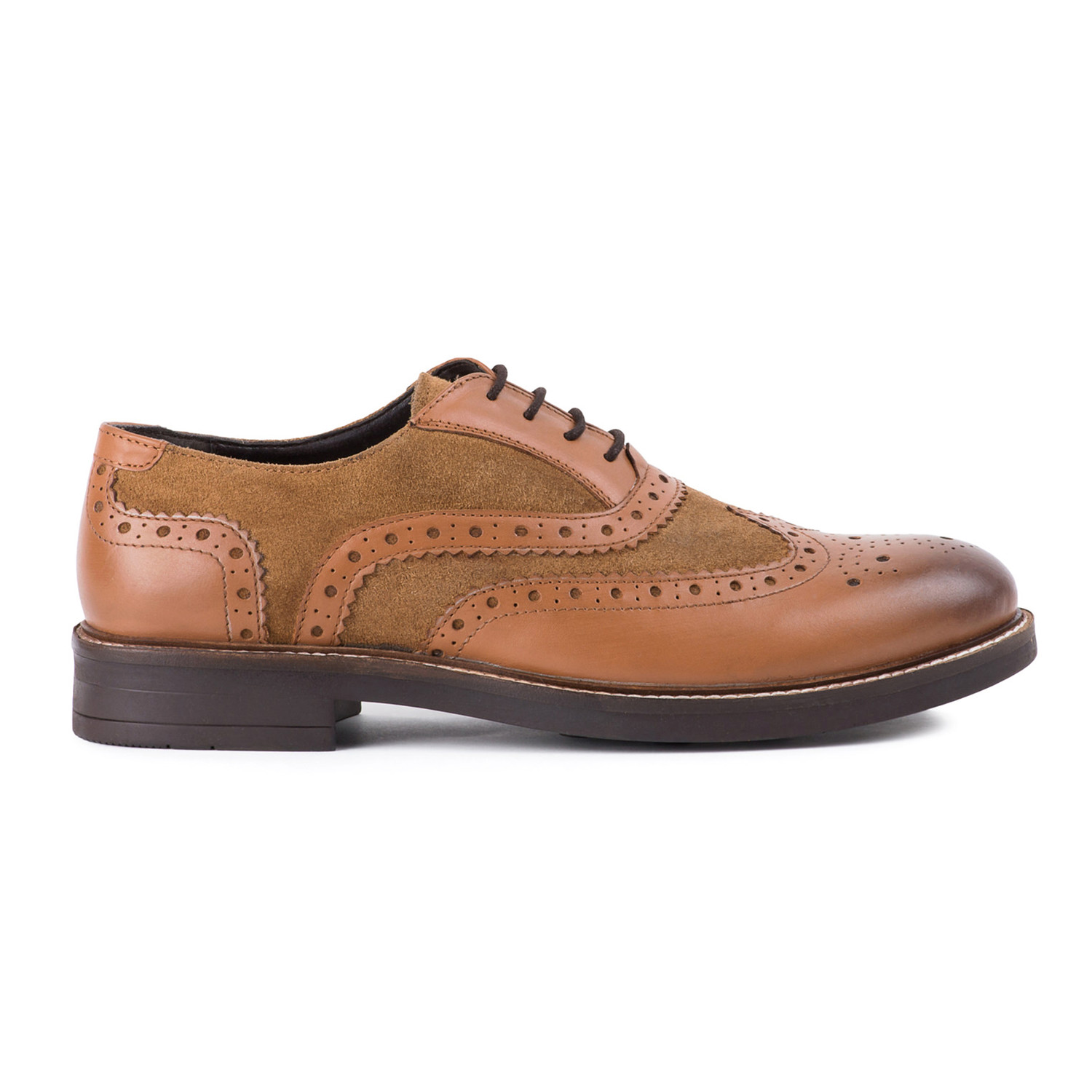 Leather Suede Brogue // Tan (UK: 6) - Redfoot Shoes - Touch of Modern