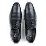 Derby Shoe W/ Contrast Facing Detail // Black (UK: 9)