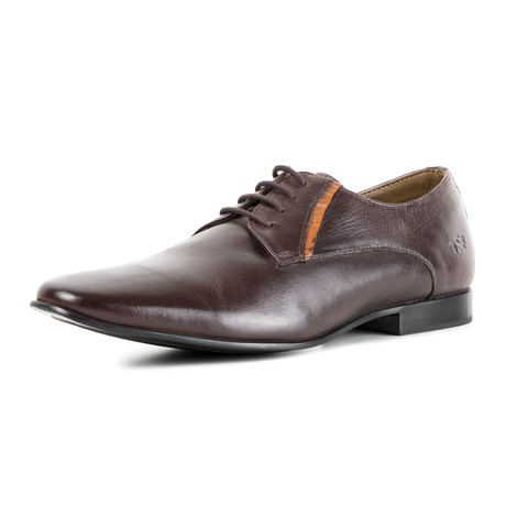 Derby Shoe W/ Contrast Facing Detail // Brown (UK: 6)