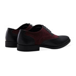 Oxford Brogue Shoe // Black + Bordeaux (UK: 10)