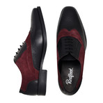Oxford Brogue Shoe // Black + Bordeaux (UK: 7)