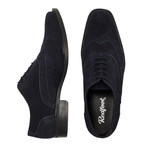 Suede Oxford Brogue Shoe // Navy (UK: 8)