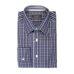 Patterned Slim Fit Shirt // Blue (XS)