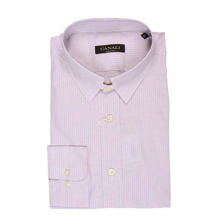 Striped Regular Fit Shirt // Pink (Euro: 38)
