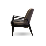 Reynolds Lounge Chair // Black Matte Frame