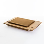 MIRA 1 // Chestnut // Medium (MALVA Cushion: Grey)