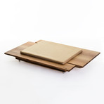 MIRA 2 // Walnut // Medium (MALVA Cushion: Grey)