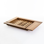 MIRA 3 // Walnut // Medium (MALVA Cushion: Grey)