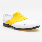 Saddles Oxford // White + Yellow (US: 8)
