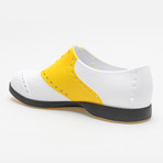 Saddles Oxford // White + Yellow (US: 9)