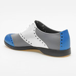 Wingtips Oxford // Blue + White + Silver (US: 9)