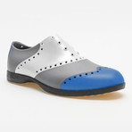 Wingtips Oxford // Blue + White + Silver (US: 8)