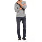 Marcus Slim Straight-Leg Jeans // Dark Blue + Gray (30WX32L)