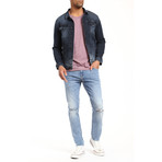 Frank Denim Jacket // Ink Brushed Authentic Vintage (2XL)