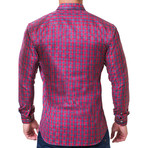 Fibonacci Bridge Dress Shirt // Red (2XL)
