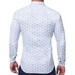 Fibonacci Swirl Dress Shirt // Gray (XL)