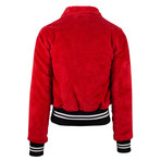 Amiri // Sherpa Band Bomber Jacket // Red (XS)