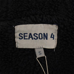 Yeezy // Season 4 Hooded Shearling Jacket // Black (XS)