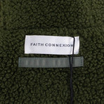 Faith Connexion // Army Kaki Oversize RVS Parka Coat // Green (XS)