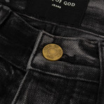Fear Of God // Men's Selvedge Holy Water Jeans // Black (28WX32L)