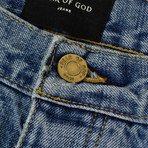 Fear Of God // 5th Collection The Vintage Wash Selvedge Denim Jeans // Blue (36WX32L)