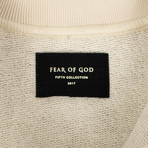 Fear Of God // Men's Heavy Terry Polo Shirt // Gray + Cream (XS)