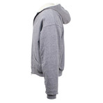 Fear Of God // Heather Alpaca Zip-Up Hoodie Sweatshirt // Gray (S)