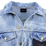 Fear Of God // Slevedge Denim Holy Water Trucker Jacket // Indigo Blue (XS)