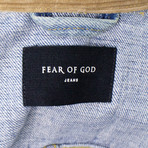 Fear Of God // Vintage Slevedge Denim Long Trucker Jacket // Indigo (XS)