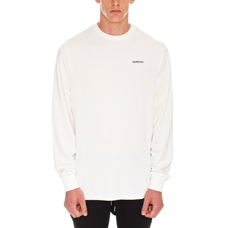 Long Sleeve Quote T-Shirt // White (S)