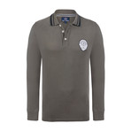 Long Sleeve Polo Shirt // Khaki (XS)