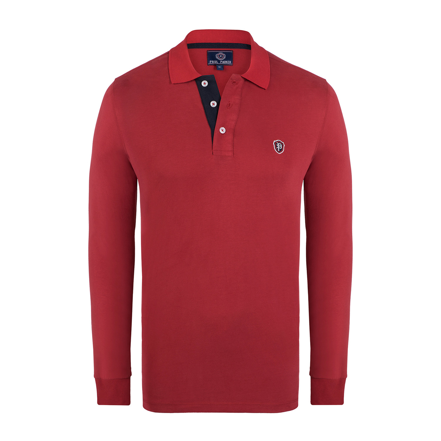 Logo Long Sleeve Polo Shirt // Red (L) - Paul Parker // Burak & Espana ...