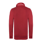 Logo Long Sleeve Polo Shirt // Red (XS)