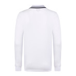 Long Sleeve Polo Shirt // White (XL)