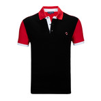 Concord Short Sleeve Polo Shirt // Red + Black (2XL)