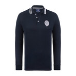 Paul Parker Long Sleeve Polo Shirt // Navy (3XL)