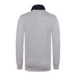 University Long Sleeve Polo Shirt // Gray Melange (M)