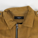 Amiri // Suede Trucker Jacket // Brown (XS)