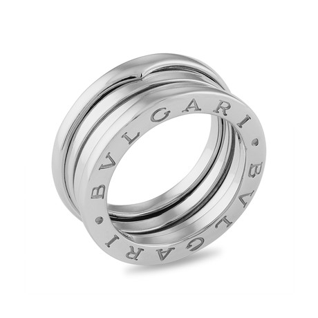 Vintage Bvlgari 18k White Gold B.Zero1 3 Band Ring // Ring Size: 5.75