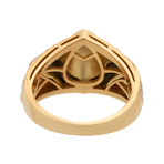 Vintage Bvlgari 18k Yellow Gold + 18k White Gold + 18k Rose Gold Diamond Ring // Ring Size: 5.75