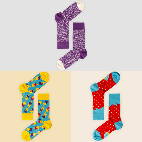 Denali Sock Mix // Multicolor // Pack of 3
