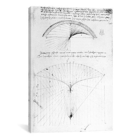 Studies of concave mirrors of constant and parabolic curvatures // Leonardo da Vinci (26"W x 18"H x 0.75"D)